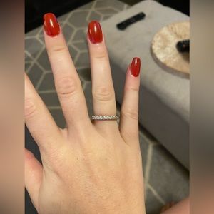 Benchmark Rings 14k white gold lab-diamond wedding band